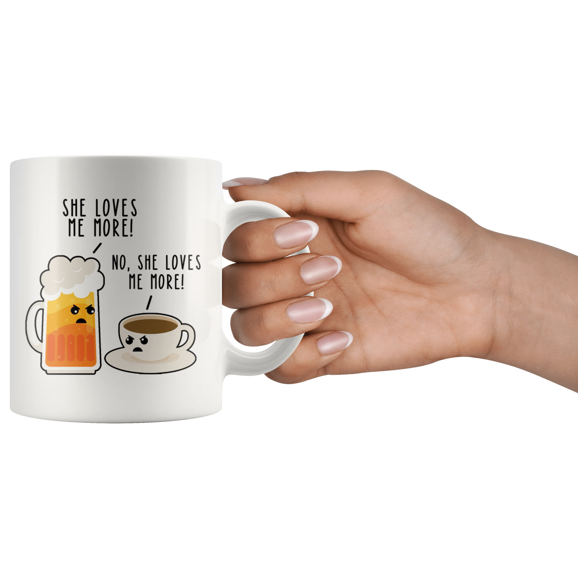 She Loves Beer Mug White Mugs