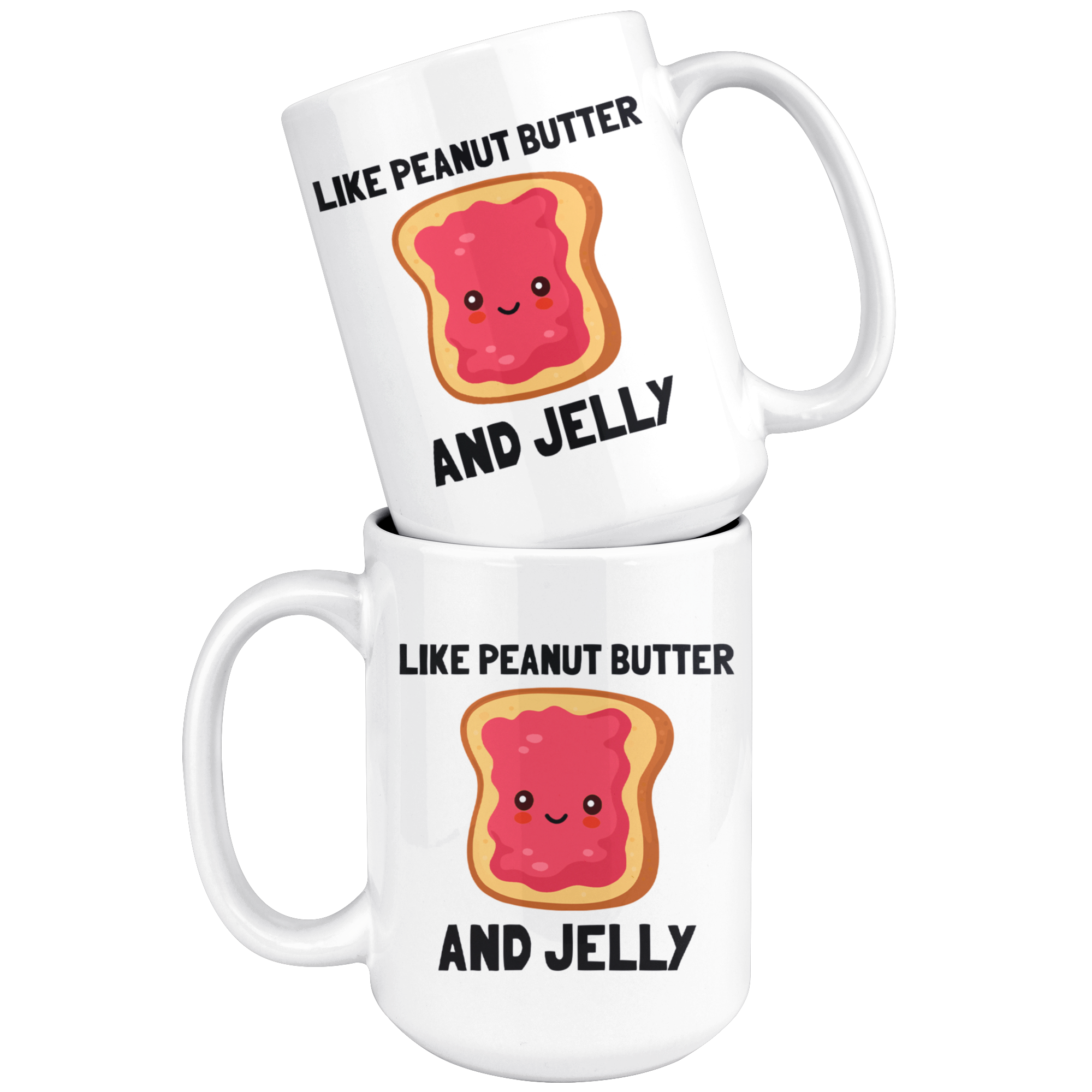 White Mugs - We Go Together Jelly