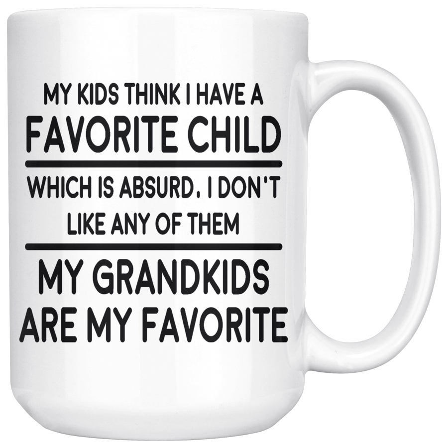 White 15oz Mug - Grandparent Kid Favorite