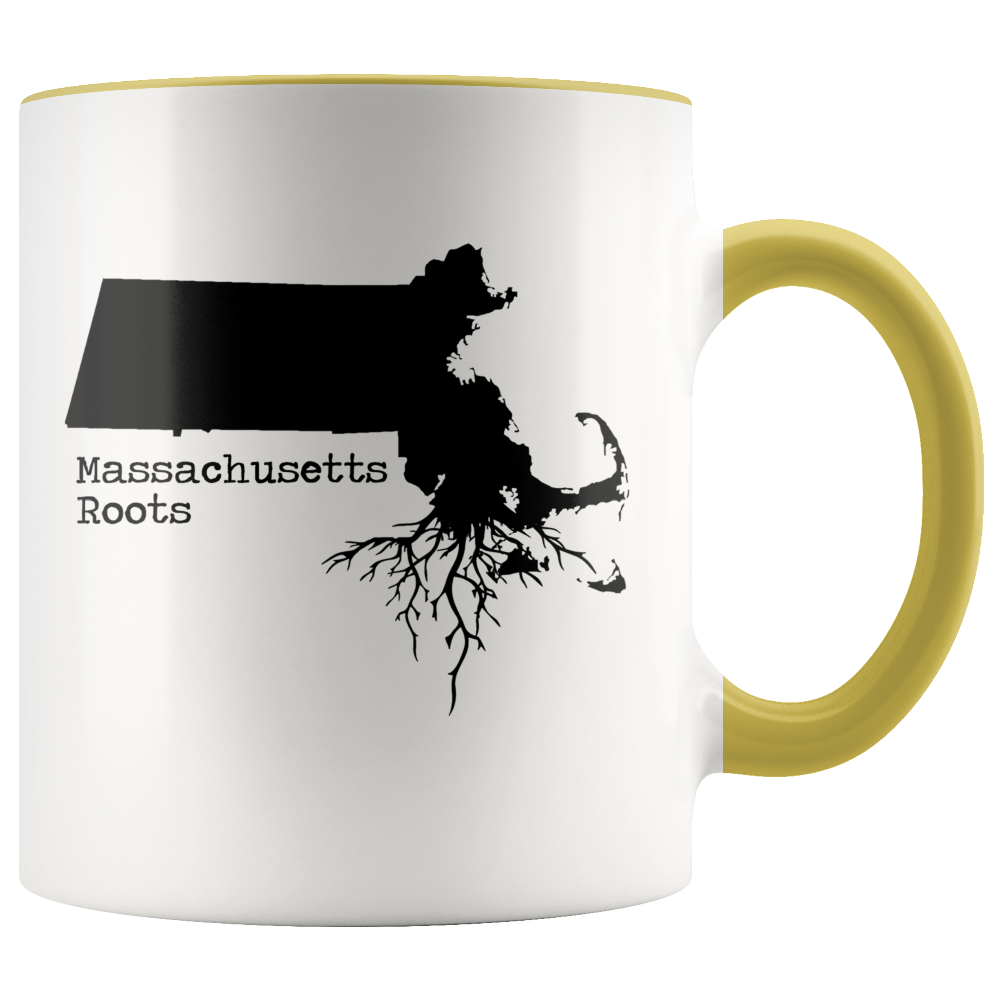 Accent Mug - Massachusetts State Roots