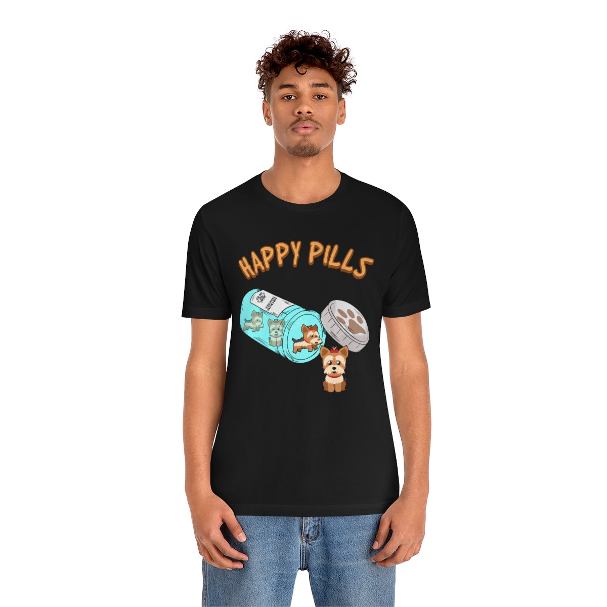 Happy Pills Yorkshire Terrier TShirtSon UK
