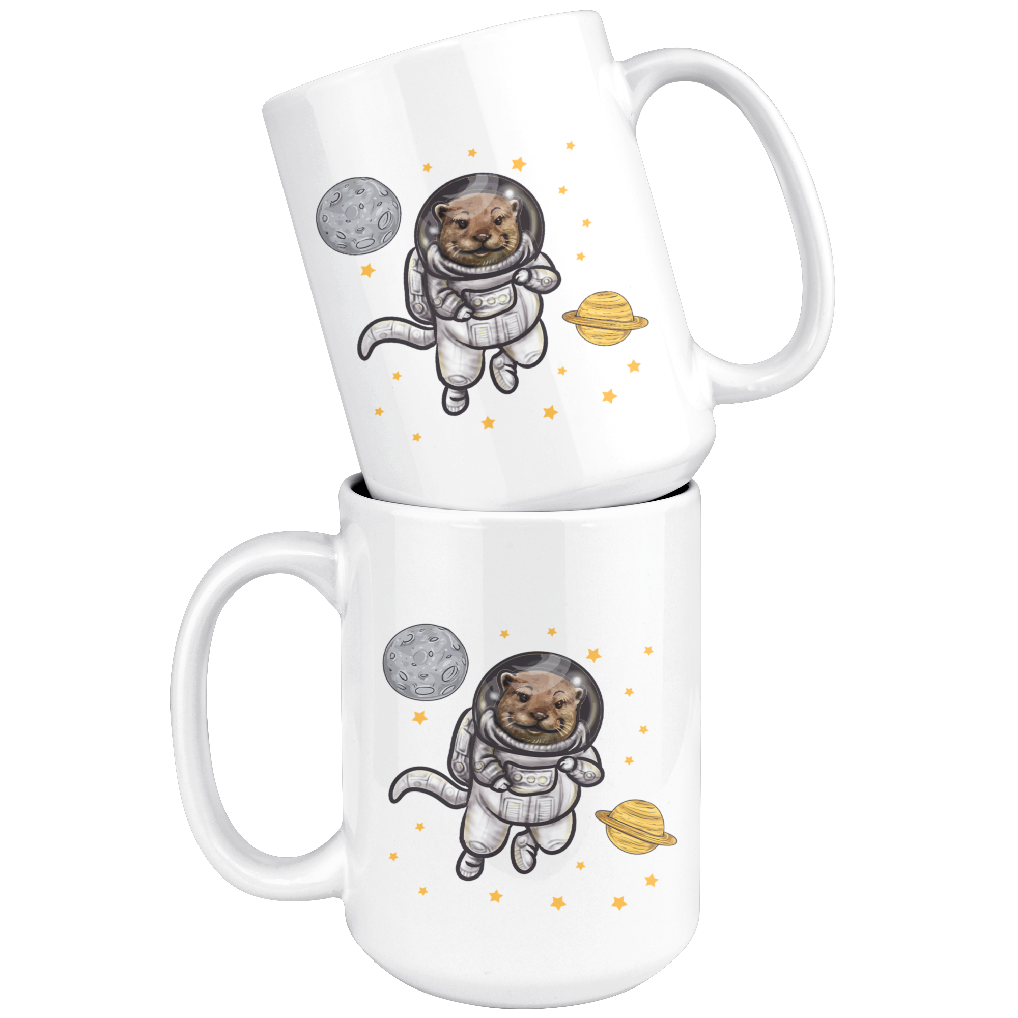 White Mugs - Otter Space
