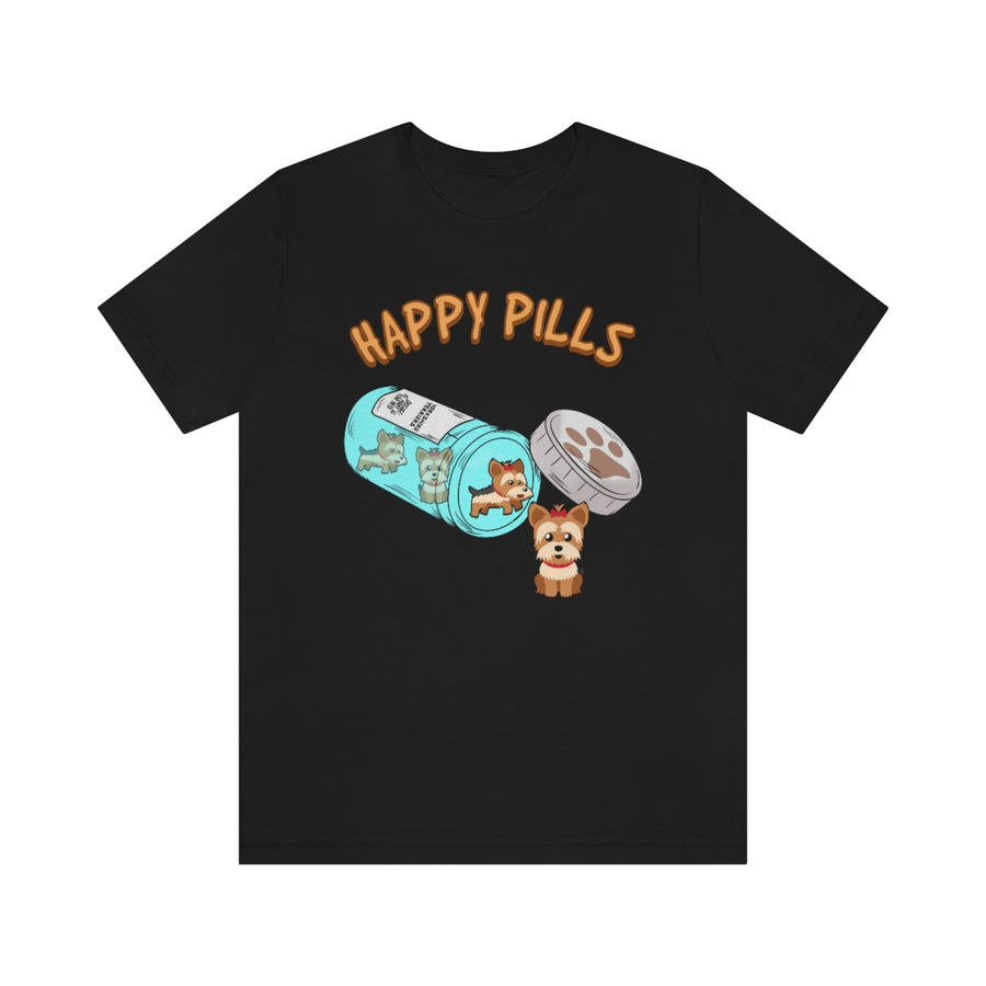 Happy Pills Yorkshire Terrier TShirtSon UK