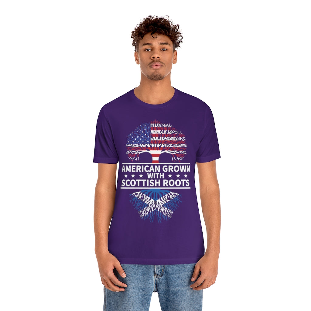 American Grown Scottish Root TshirtSon UK