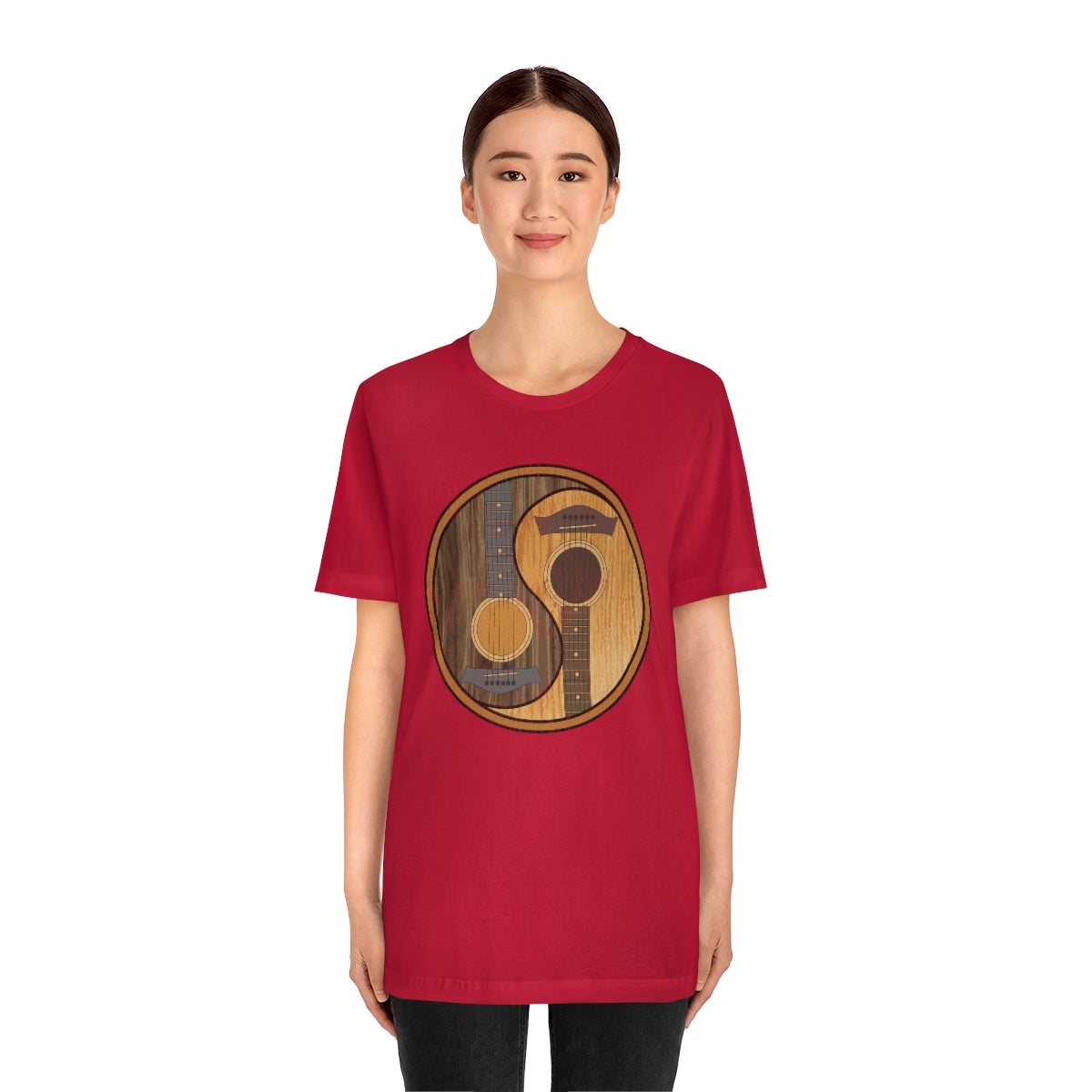 Guitar Yin Yang TShirtSon UK