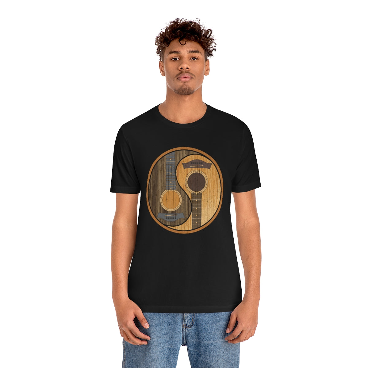 Guitar Yin Yang TShirtSon UK