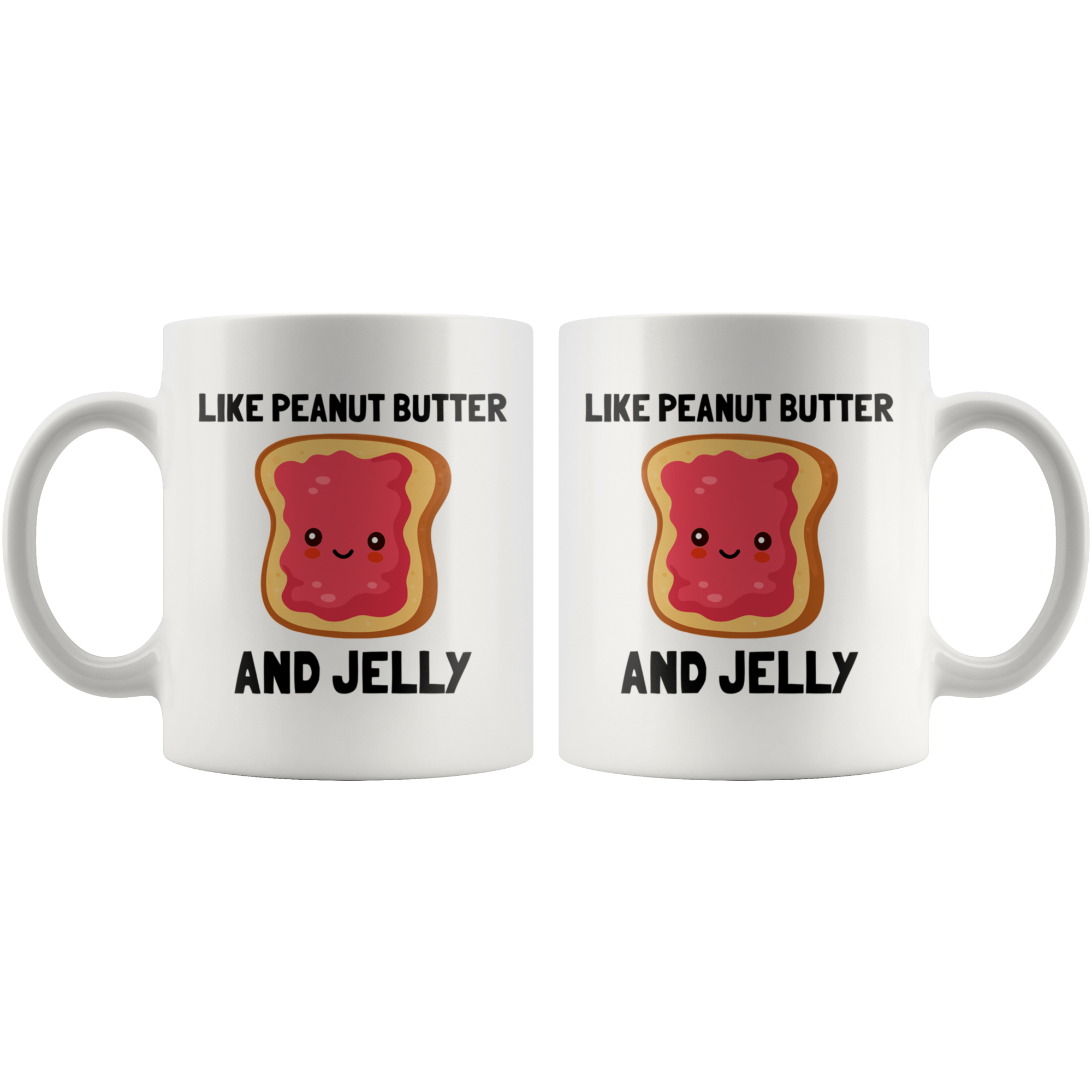 White Mugs - We Go Together Jelly