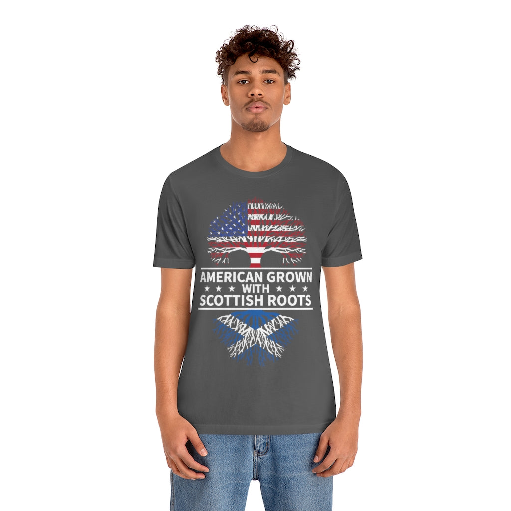 American Grown Scottish Root TshirtSon UK