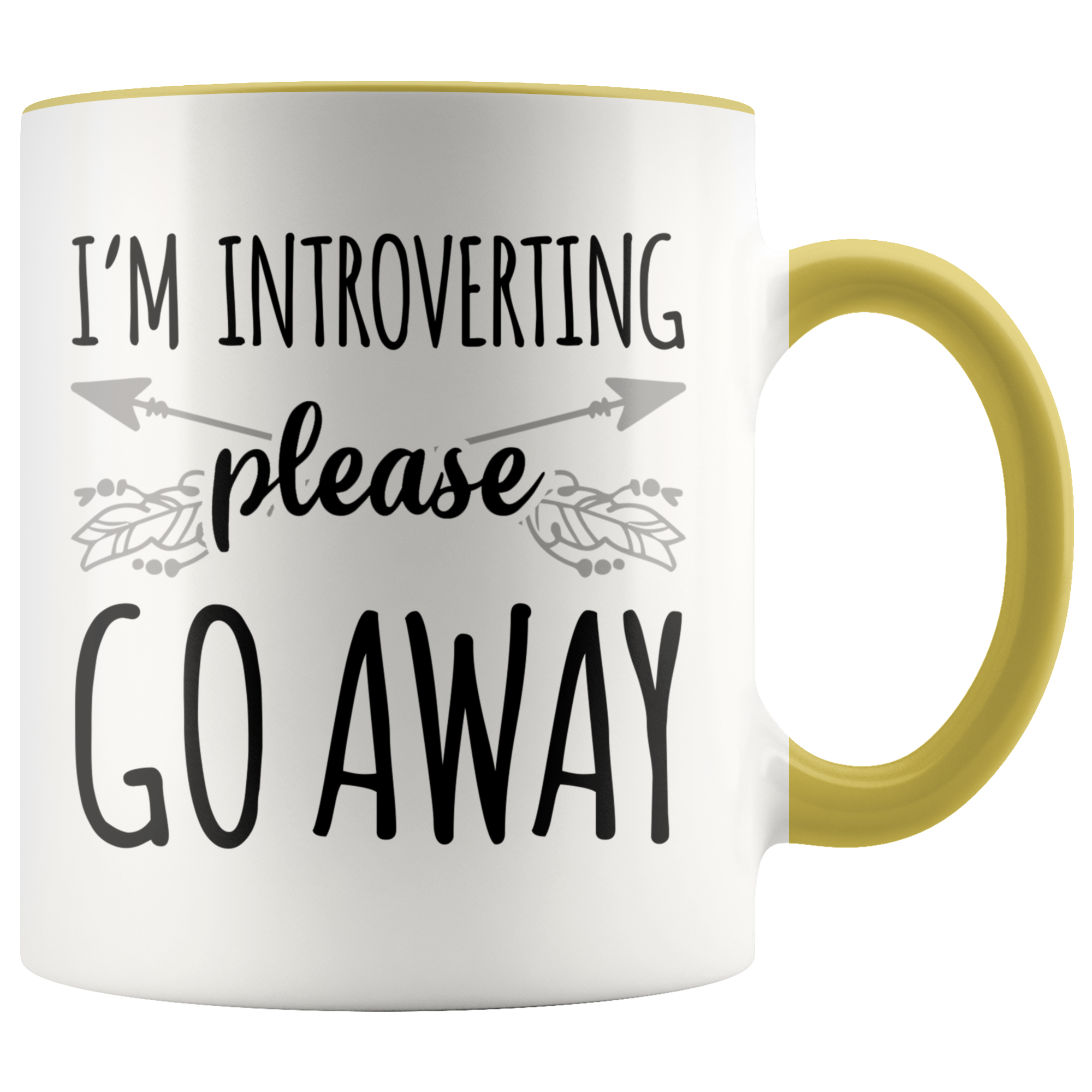 Accent Mug - Introverting Please Go Away