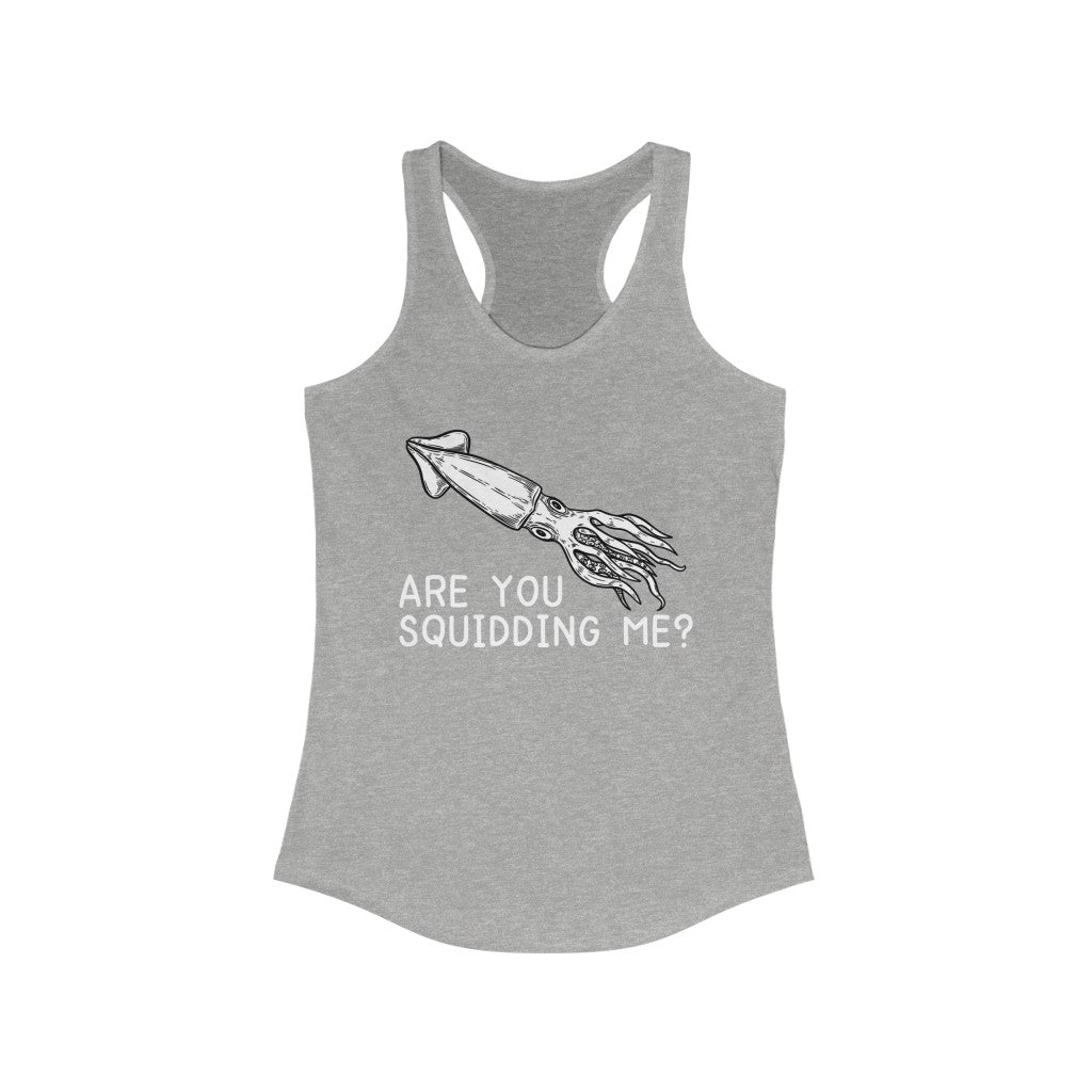 Squid Squidding Me SwiftPOD Women's Ideal Racerback Tank
