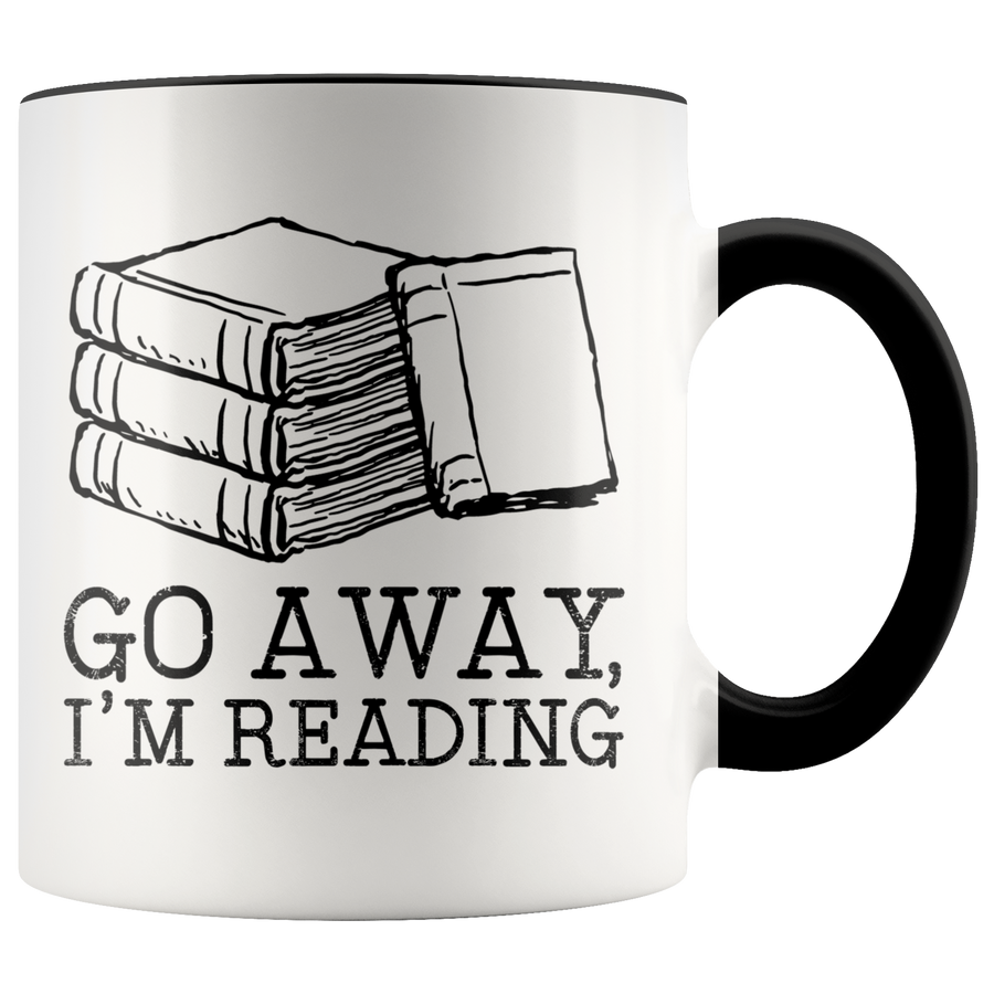 Accent Mug - Go Away I'm Reading