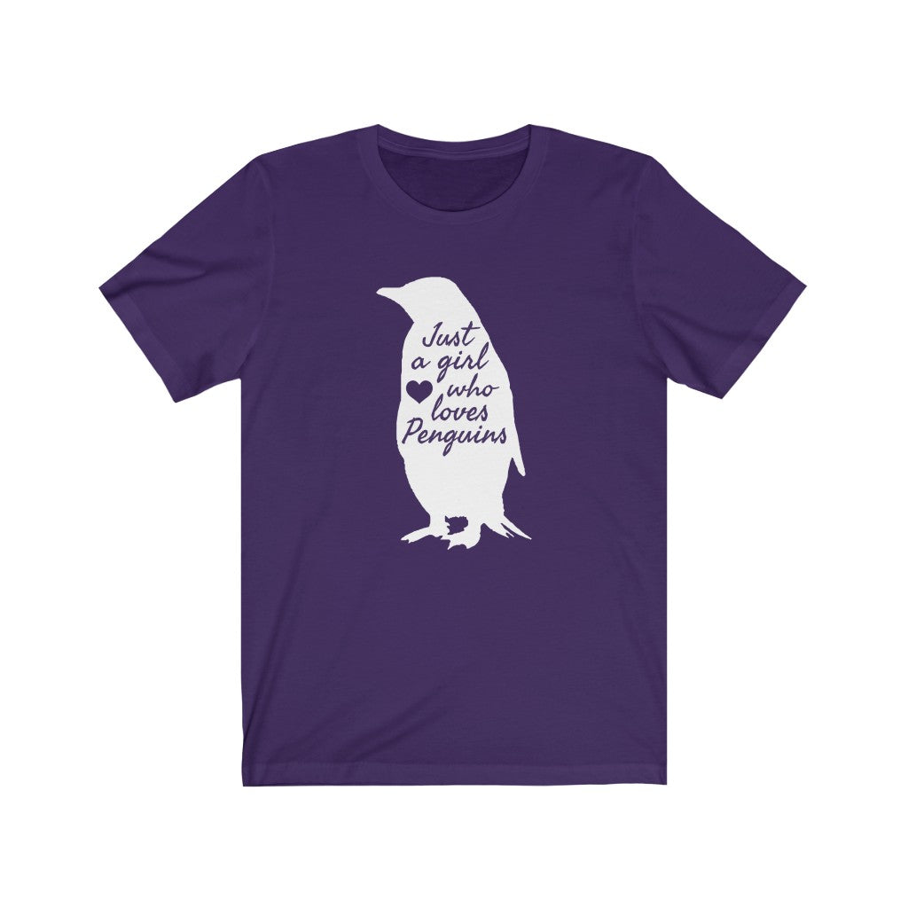 Just a Girl Who Loves Penguins UK TShirtSons