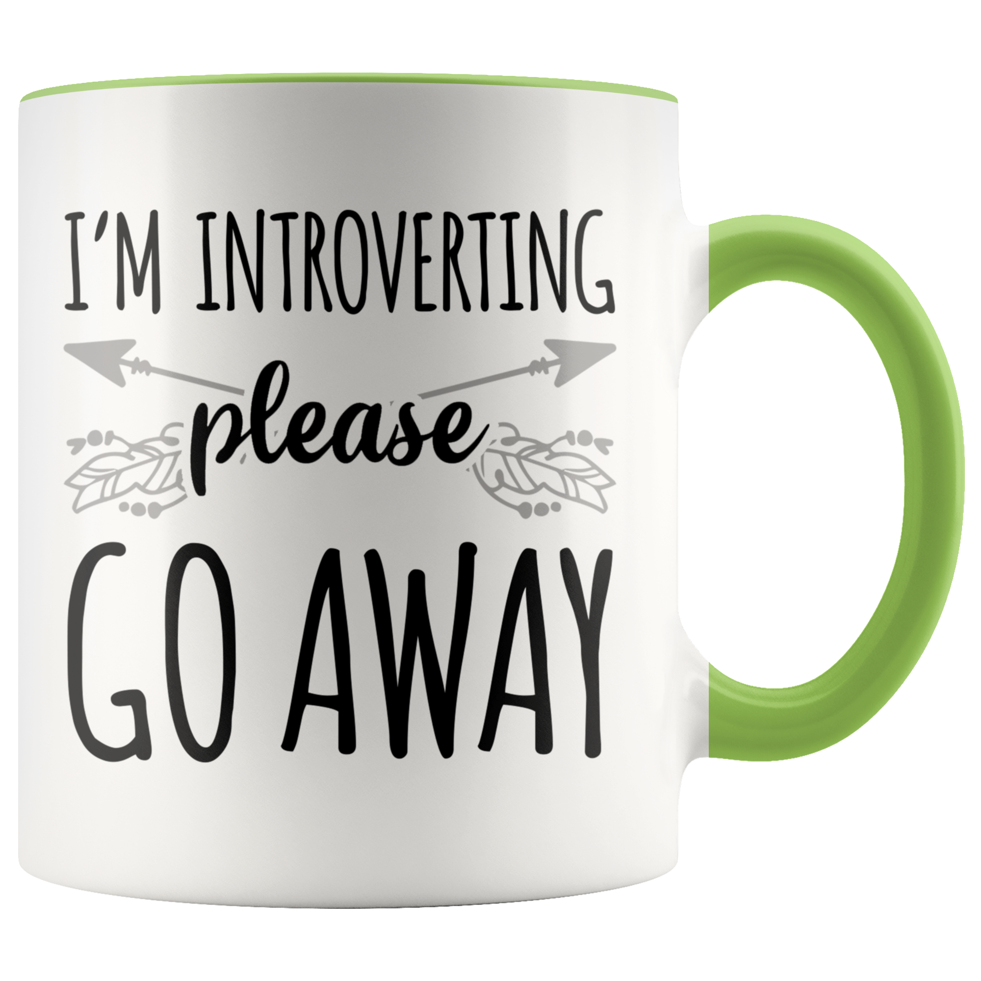 Accent Mug - Introverting Please Go Away