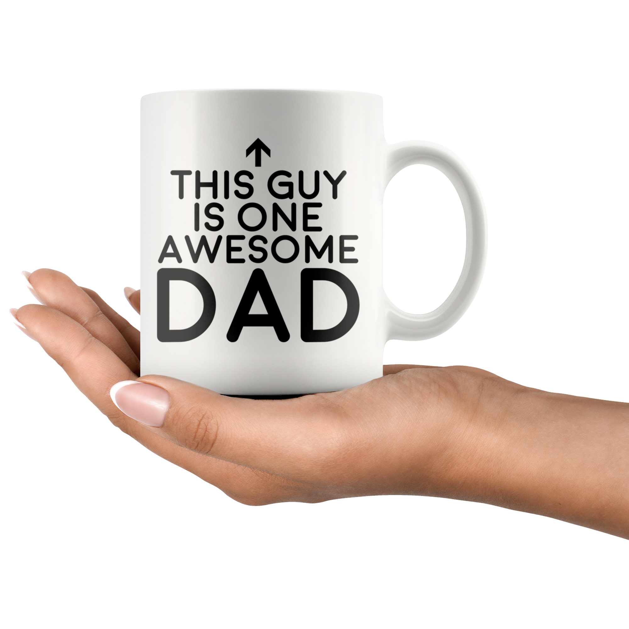 White 11oz Mug - This Guy Is One Awesome Dad