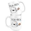 White Mugs - Tea Rex