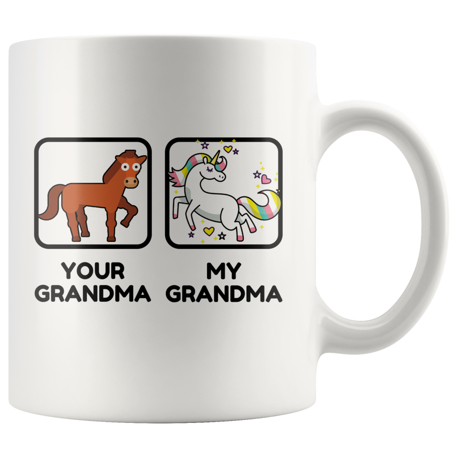 White 11oz Mug - Your Grandma My Grandma