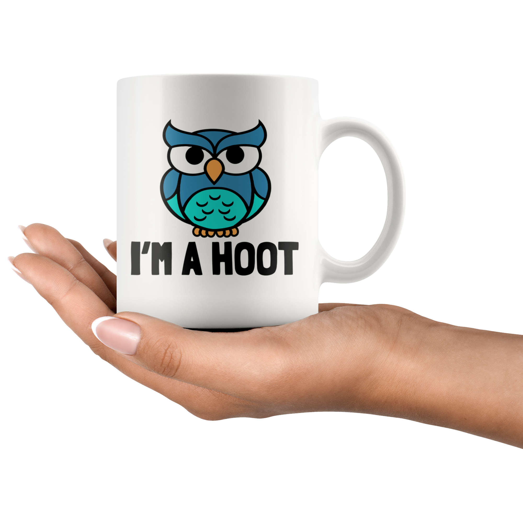 White Mugs - Owl I'm A Hoot