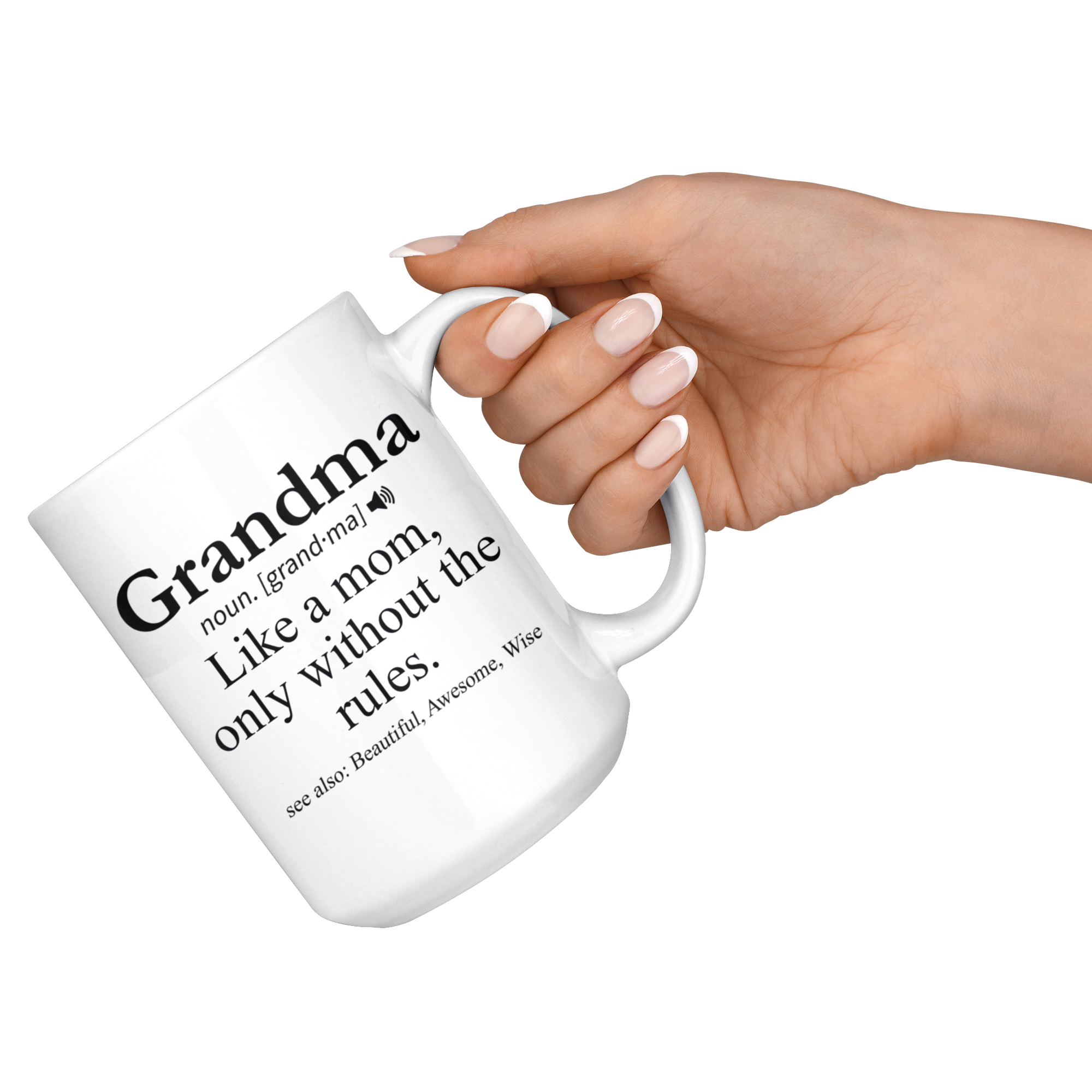 White 15oz Mug - Grandma Definition