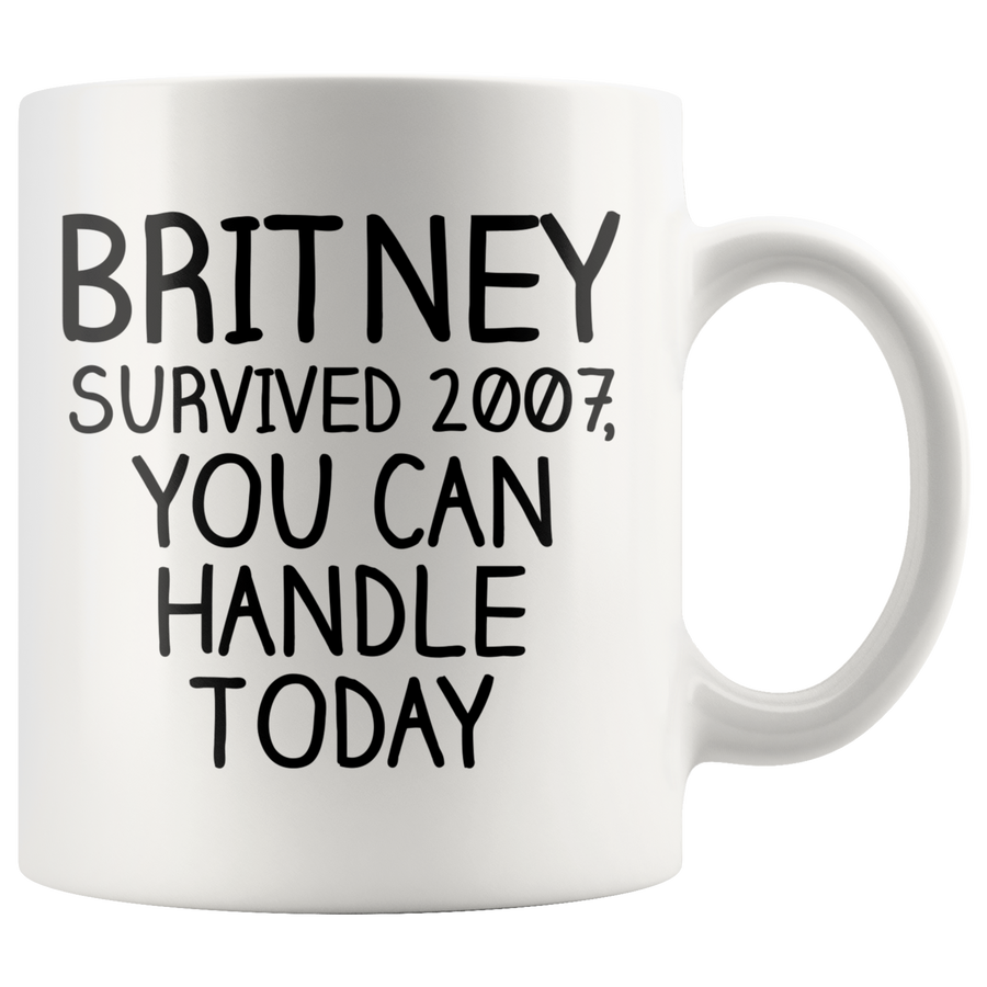 White 11oz Mug - Britney Survived 2007