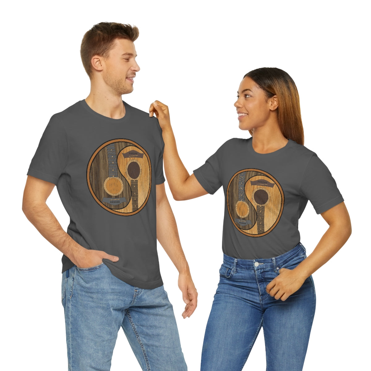 Guitar Yin Yang TShirtSon UK