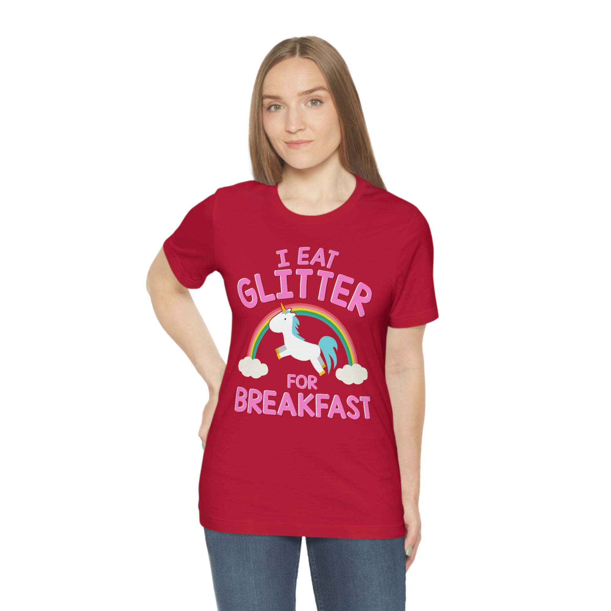 Unicorn Eat Glitter Breakfast TShirtSon UK