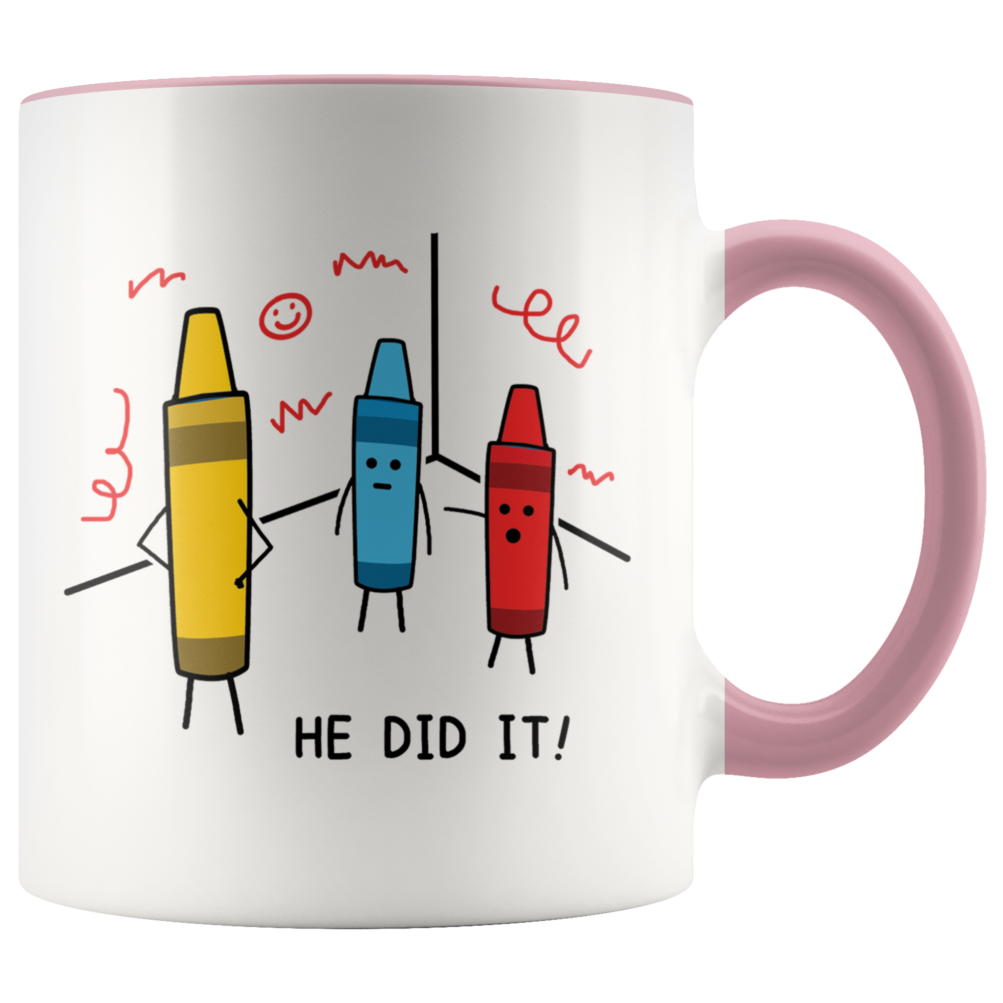 Accent Mug - Crayon He Did It