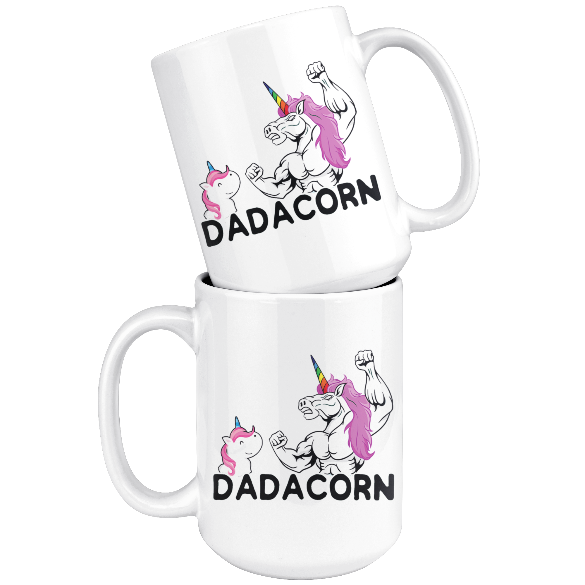 White 15oz Mug - Dadacorn