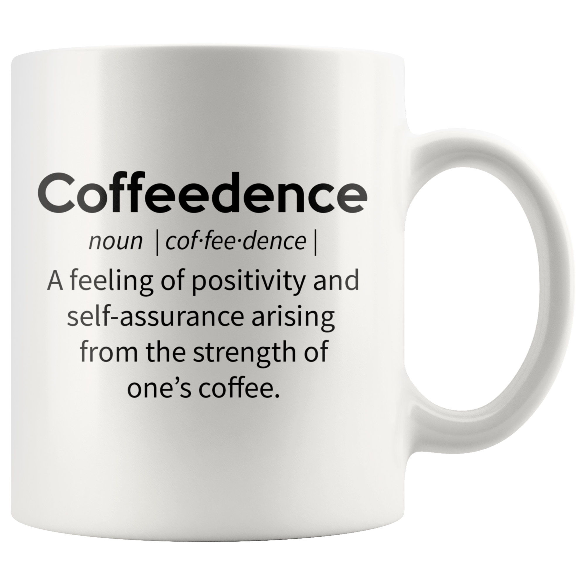 White 11oz Mug - Coffeedence
