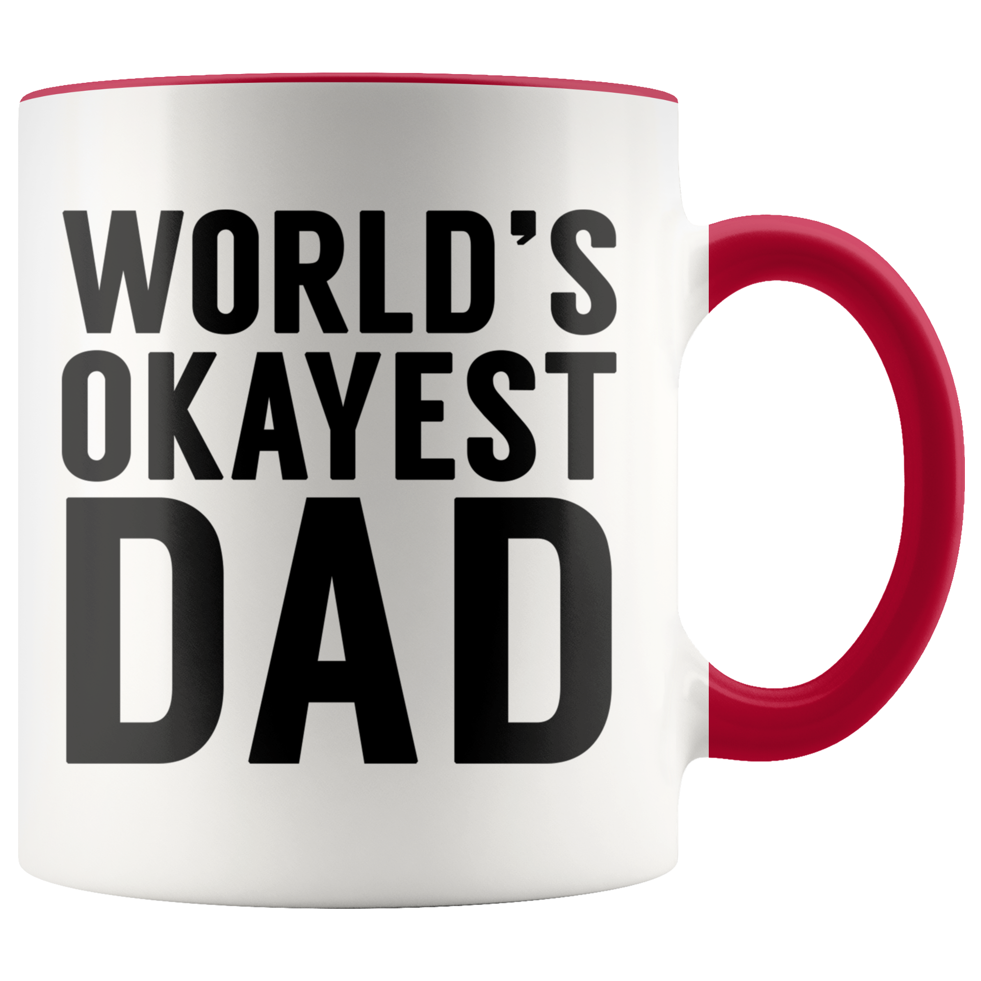 Accent Mug - World's Okayest Dad