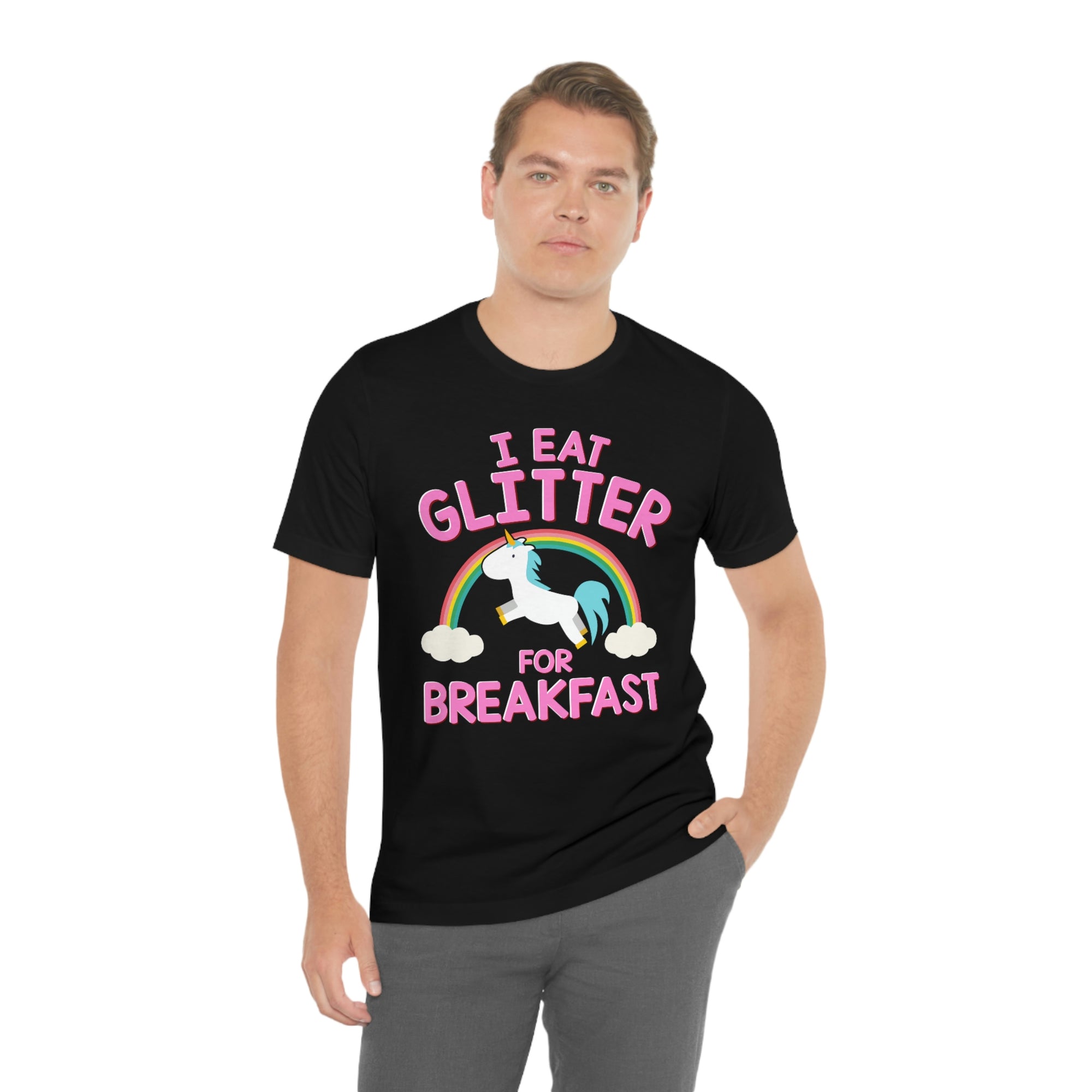 Unicorn Eat Glitter Breakfast TShirtSon UK
