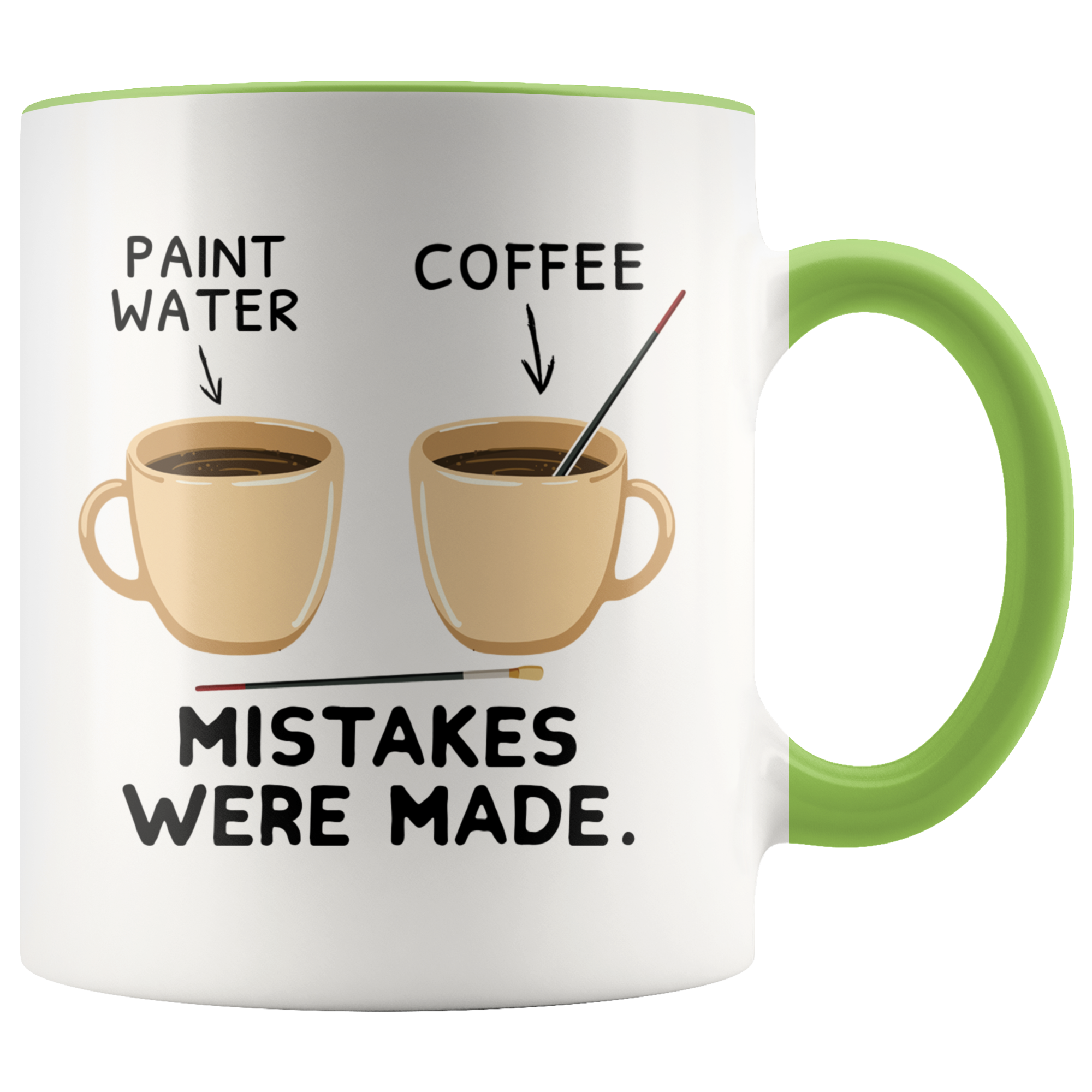Accent Mug - Paint Mistakes Were Made Art