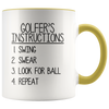 Accent Mug - Golfer's Instructions