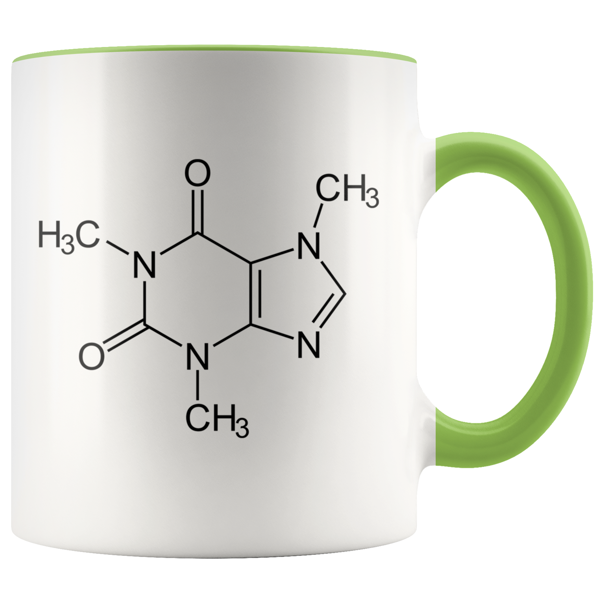 Accent Mug - Caffeine Molecule