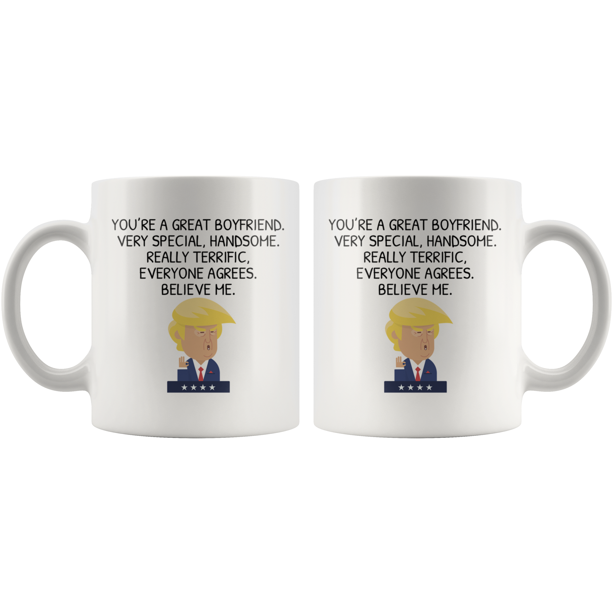 White 11oz Mug - Trump Boyfriend