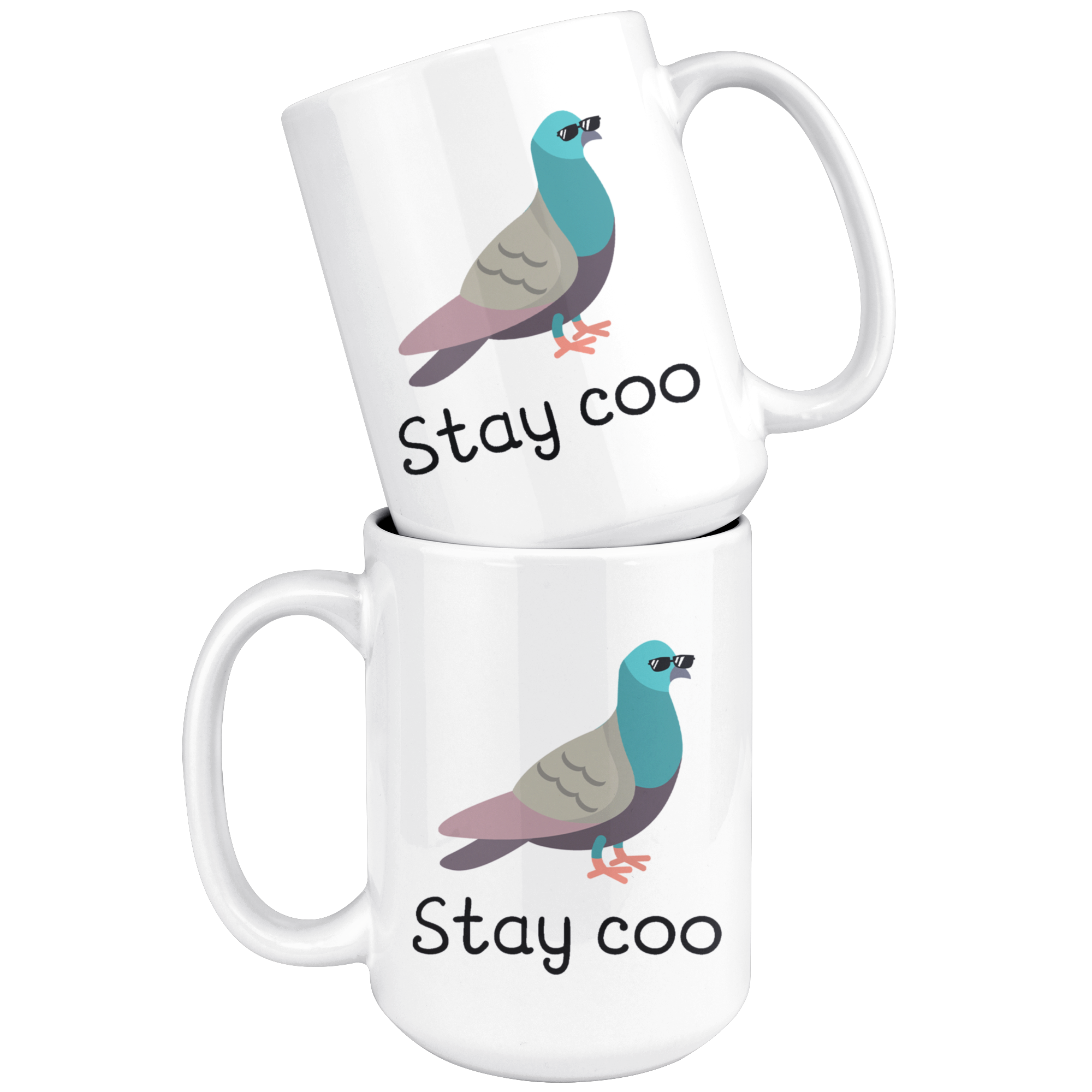 White Mugs - Stay Coo
