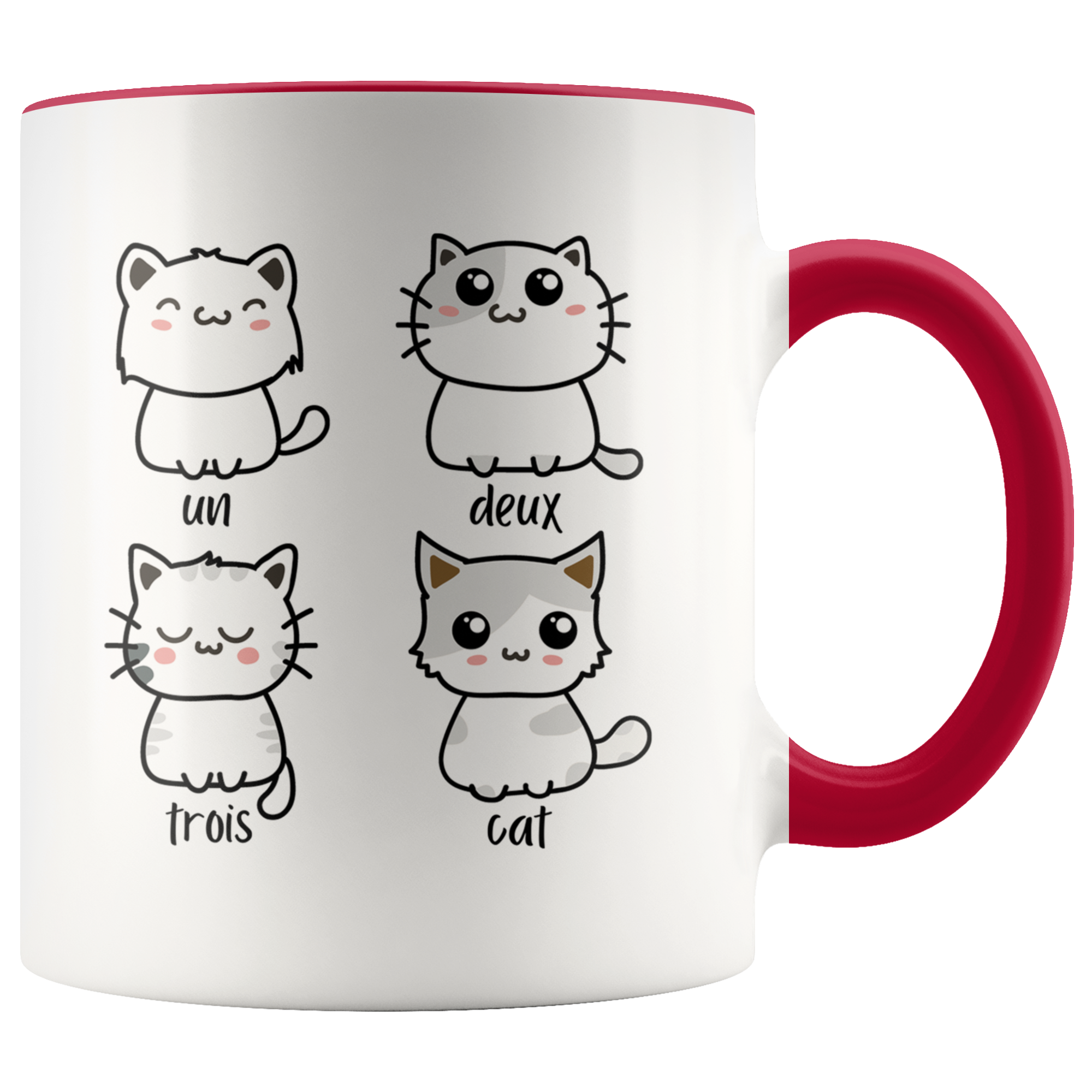 Accent Mug - Un Deux Trois Cat