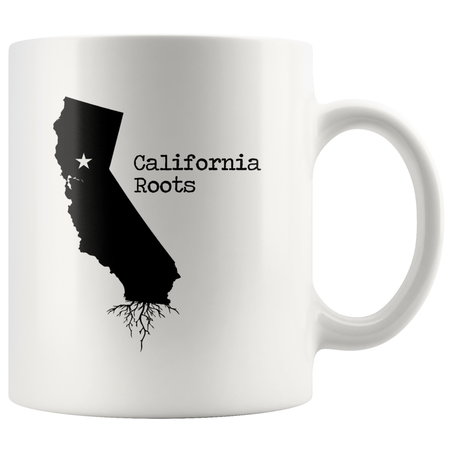 White Mugs - California Roots