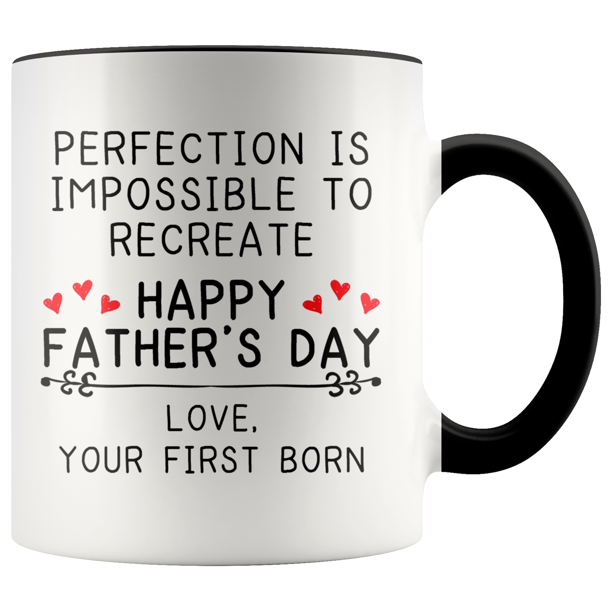 Accent Mug - Father's Day Perfection Impossible First Born