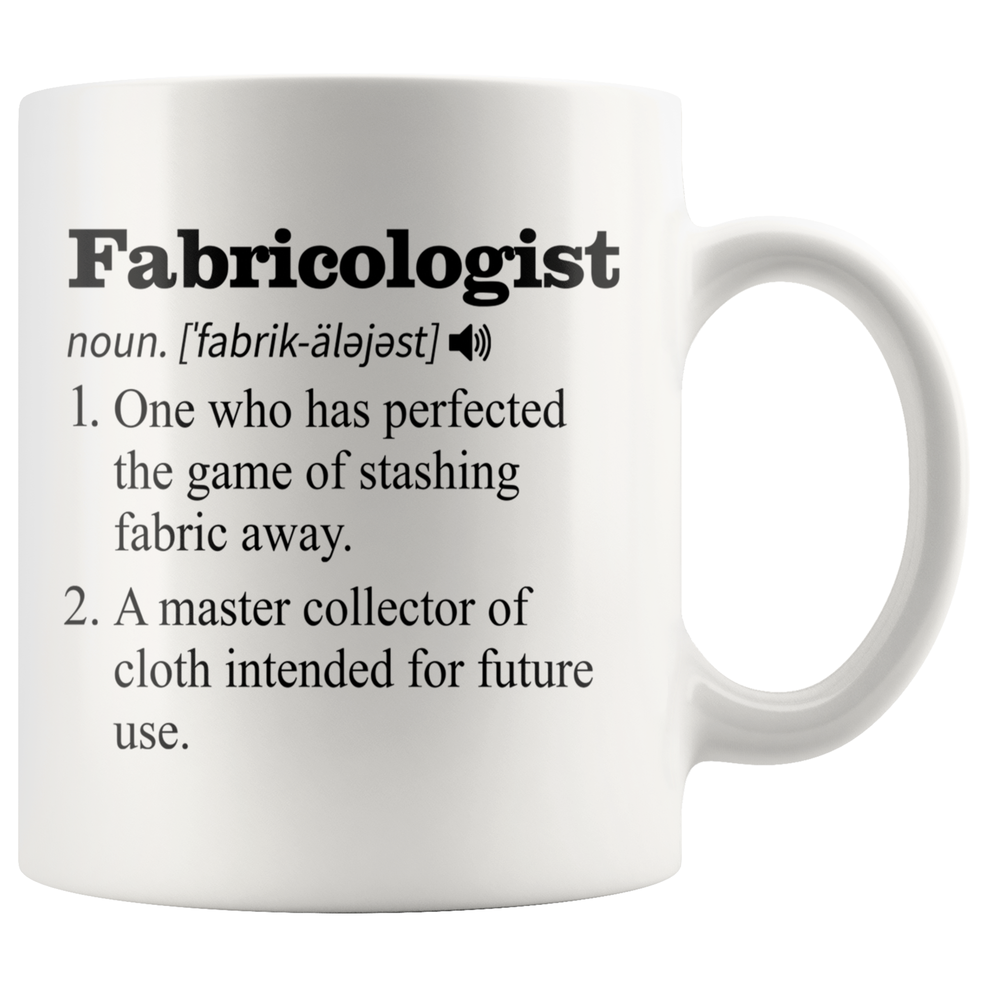 White 11oz Mug - Fabricologist