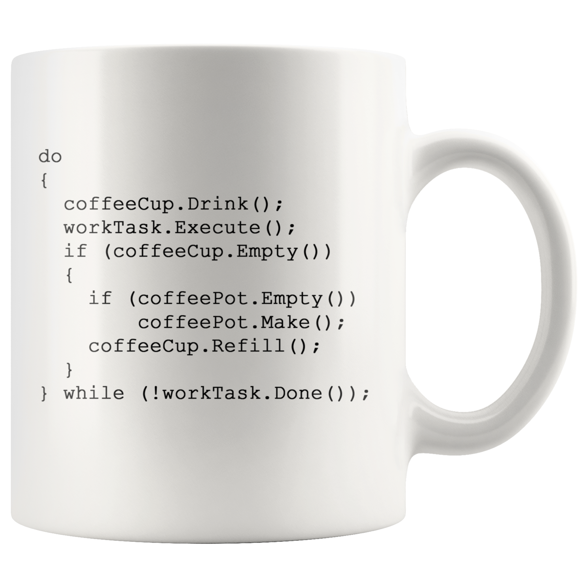 White 11oz Mug - Computer Science Coffee