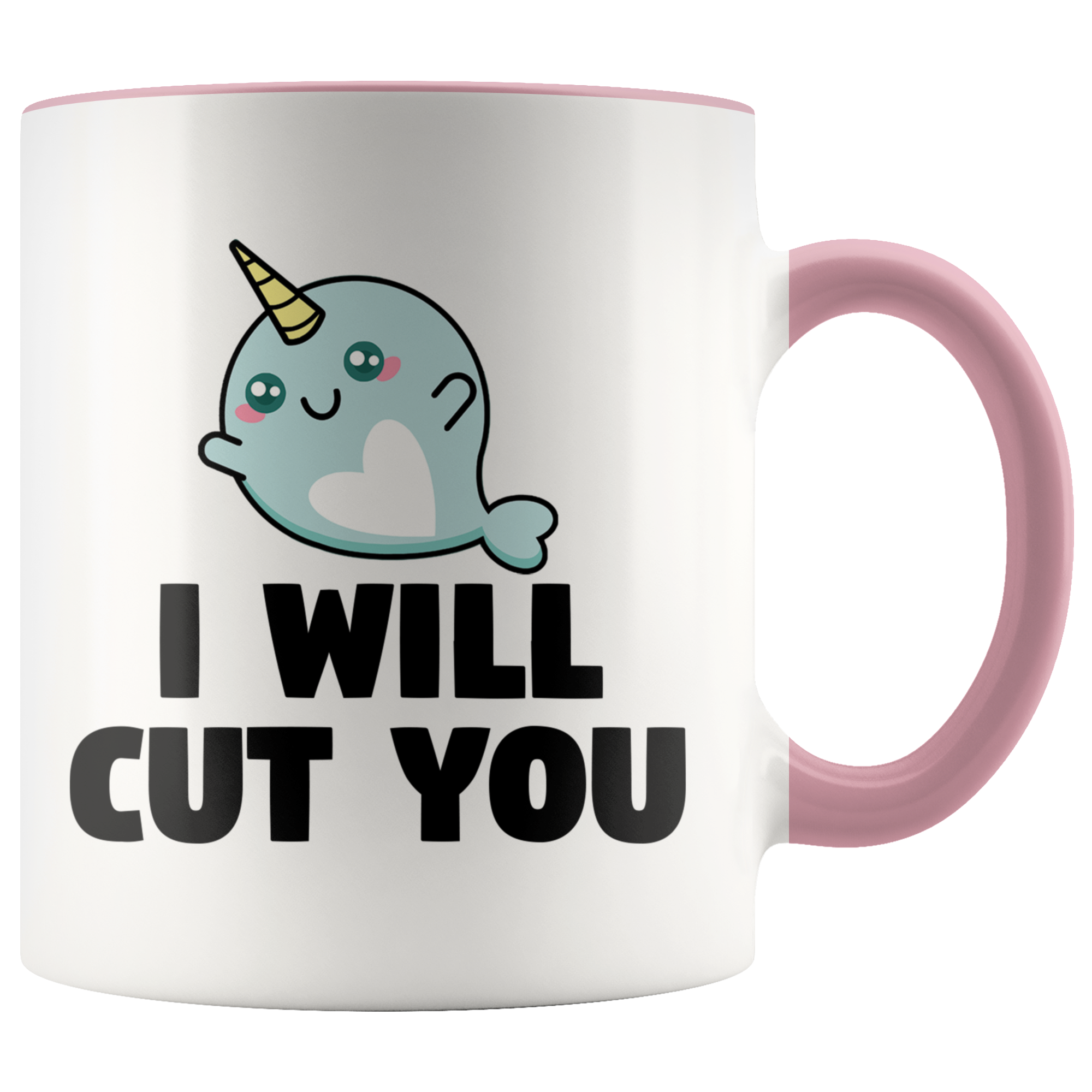 Accent Mug - Narwhal Cut You