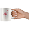 White 11oz Mug - Flamingo Coffee Mug