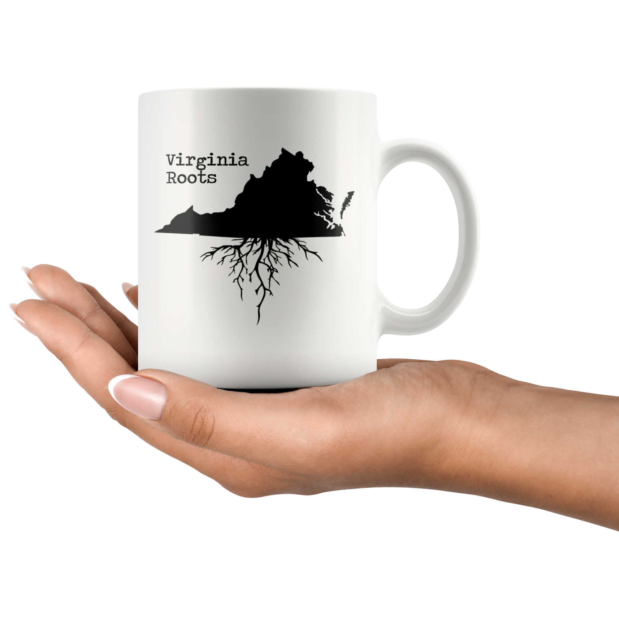 White Mugs - Virginia Roots