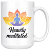 White 15oz Mug - Heavily Meditated