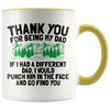 Accent Mug - Thank You Dad Punch