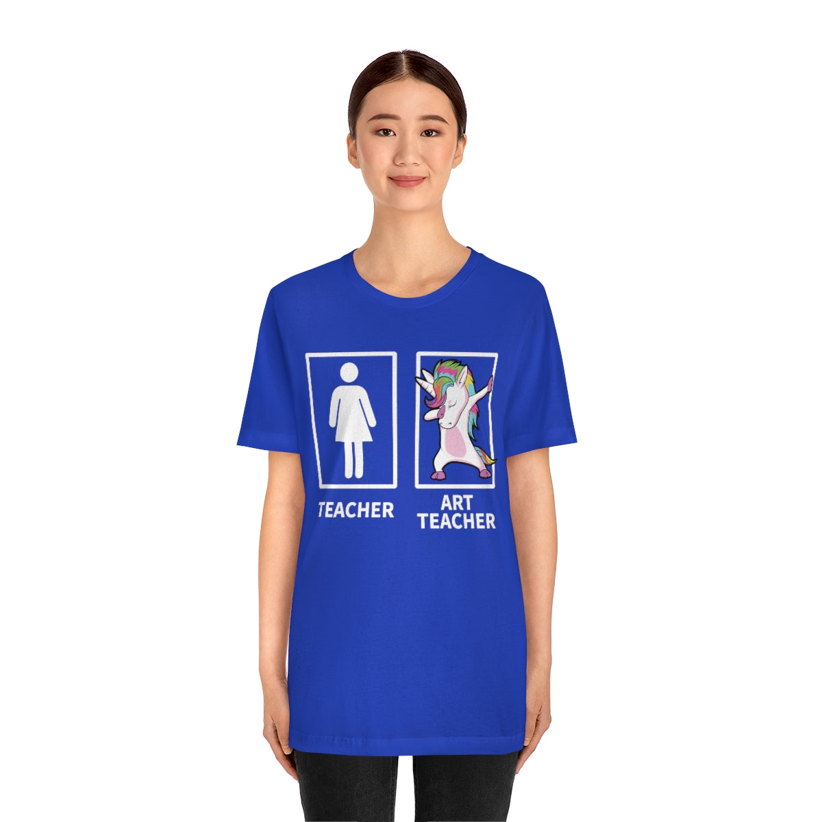 Dabbing Unicorn Art Teacher TShirtSon UK