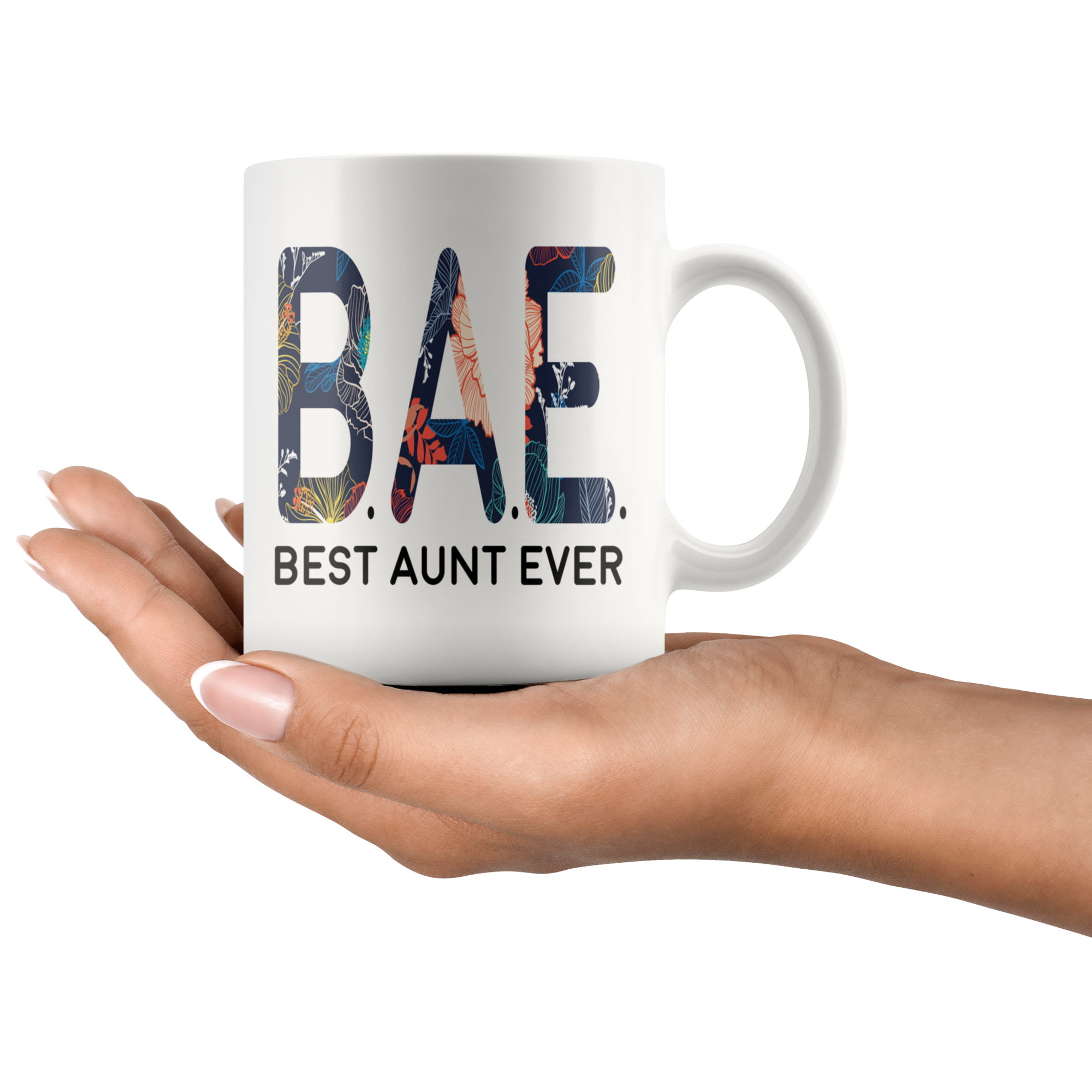 White 11oz Mug - BAE Best Aunt Ever