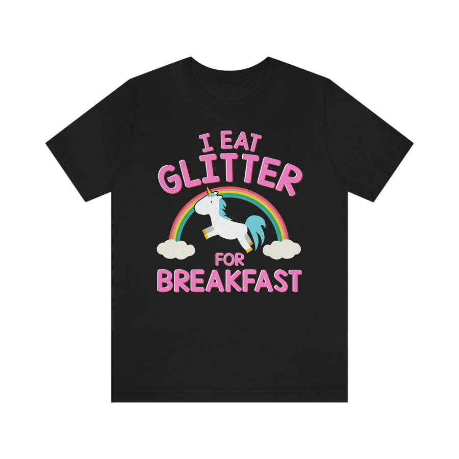Unicorn Eat Glitter Breakfast TShirtSon UK