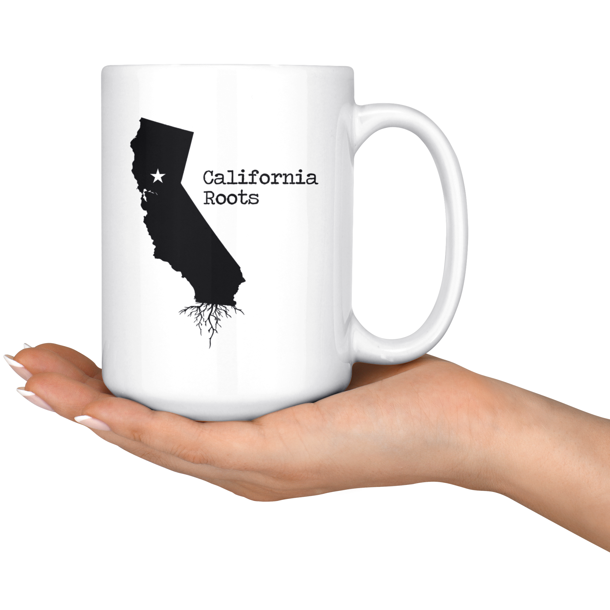 White Mugs - California Roots
