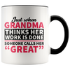 Accent Mug - Great Grandma Work Is Done